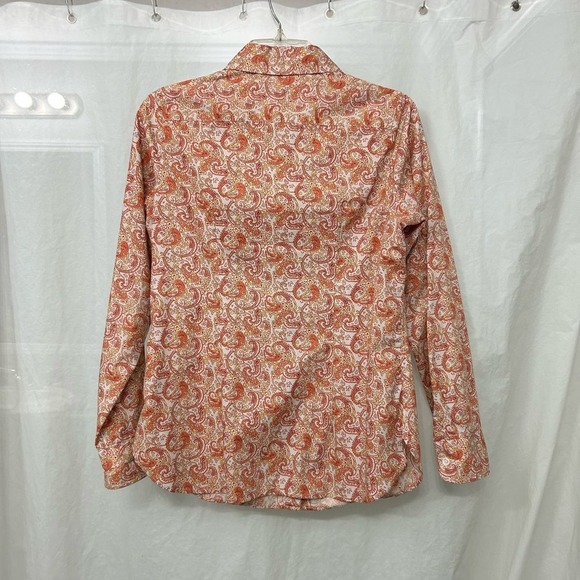 Pendleton Womens Button Down Small 100% Cotton Paisley Print Breathable Summer - Picture 5 of 10